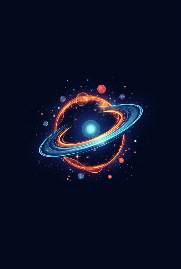 create a logo design for galaxy design. And write text "know ur universe" with stylish font styles.
