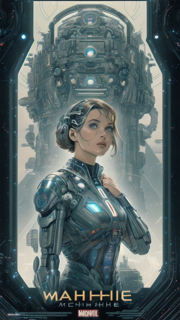 (((masterpiece, highest quality))),(((solo:1.2))),(((1girl:1.2))),32k wallpaper, very detailed, poster, vintage science fiction,(((((geometric cinematic movie poster))))), ((((bauhaus)))),(((abstract))),((((mid century modern)))),(((((portfolio))))),(((((Close-up))))),(((((bust up))))),((((more various angle)))),(((highlight))),(((complete. detailed face))),(((Extremely talented))),(((most complecated machine))),(((Overall colorfully))),((((((Absolutely simple background)))))),(((((detailed futuristic machine))))),(((Cleavage))),(((marvel super heroes)))
