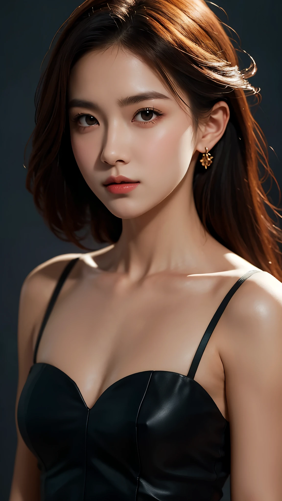 The portrait artwork of a beautiful girl with the theme of light and darkness, ultra-sharp CG at 16k resolution, a masterpiece, Excellent image quality, Very delicate), (Great light and shadow, Exquisite and beautiful), Really smooth skin, Bright face, Displaying near-perfect 18k quality, versatile, lovely.