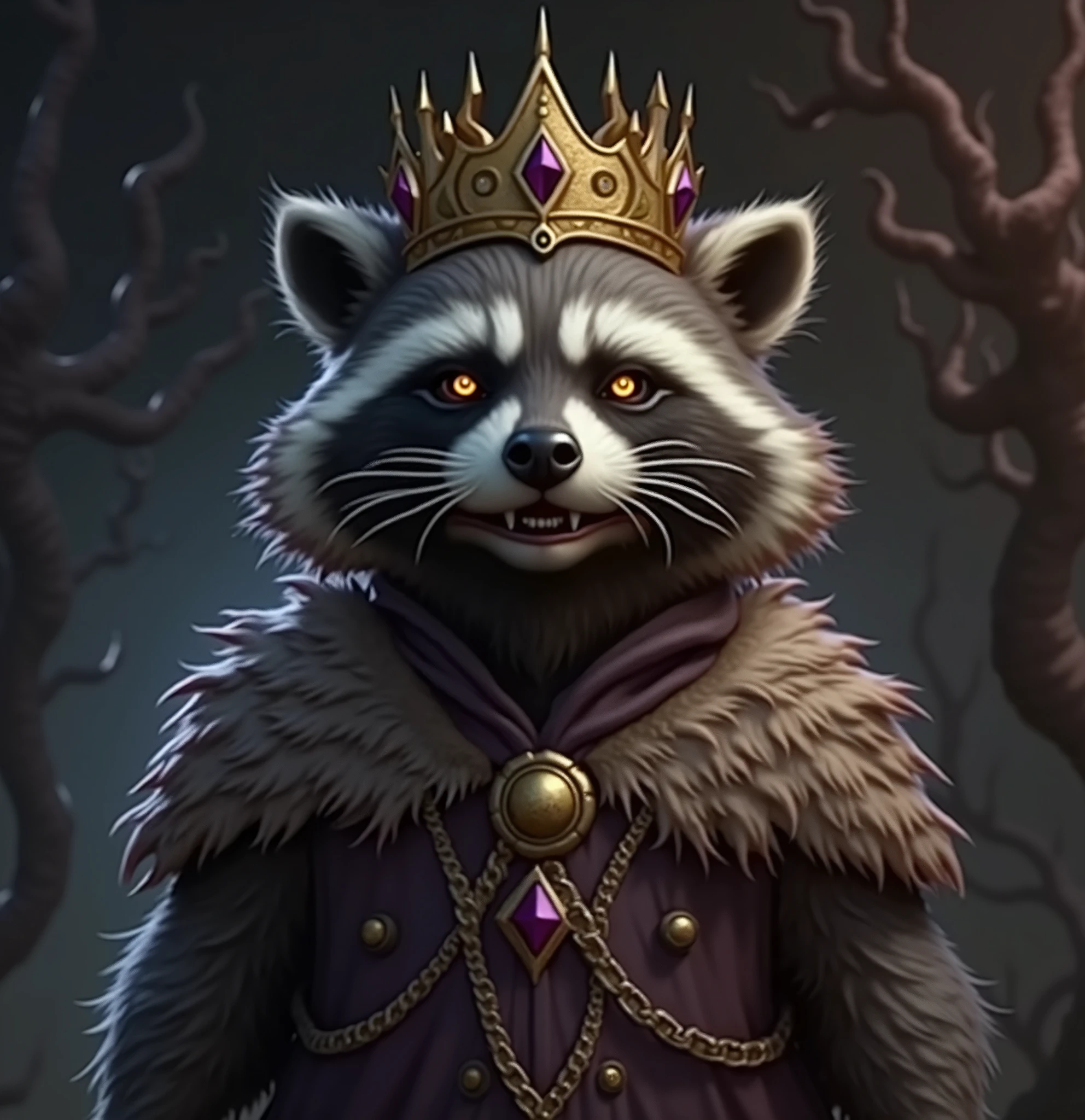Raccoon King, Purple, malignant