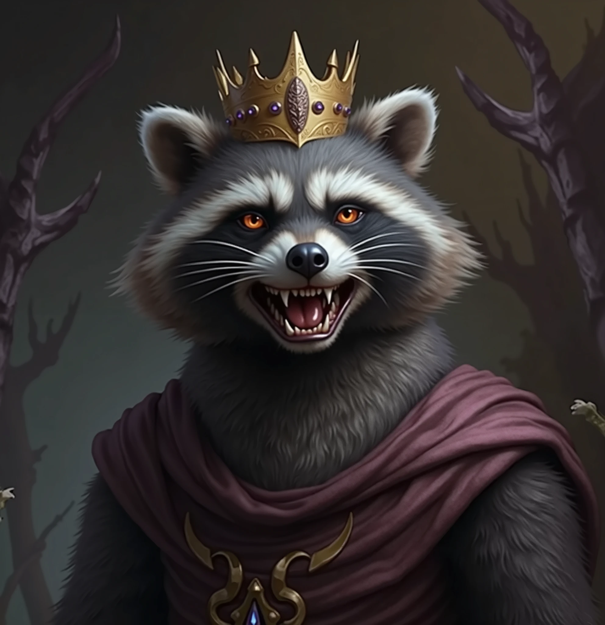 Raccoon King, Purple, malignant