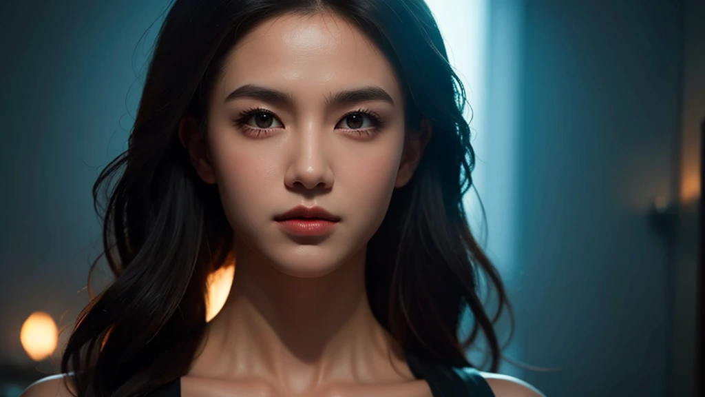 Get ready to be transported to a world of light and darkness with this visually descriptive and detailed portrait artwork. The ultra-sharp CG at 16k resolution adds a touch of realism to the masterpiece, while the great light and shadow effects create a stunning contrast. The smooth skin and bright facial features add to the overall beauty of the image.
