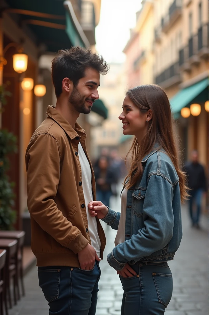 Realistic a guy and a girl meeting