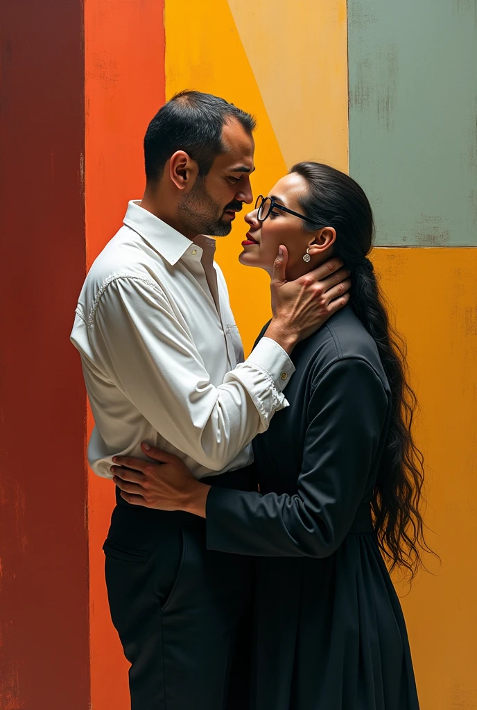 An image of architect Luis Barragán and researcher Nicolas Copernicus in a gay love relationship