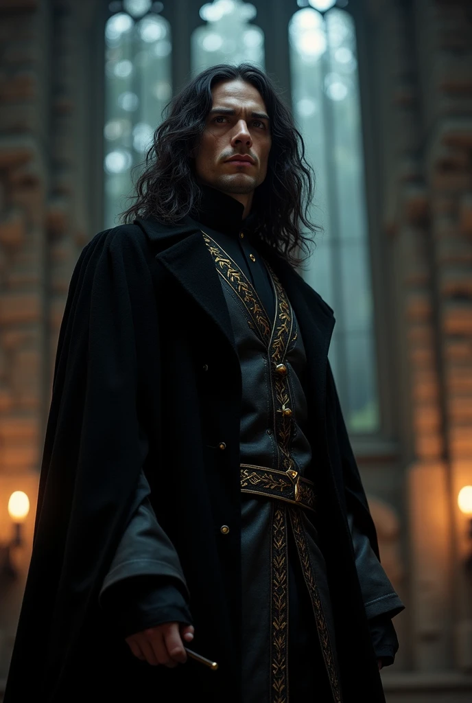 Sirius Black from Harry Potter with golden eyelashes