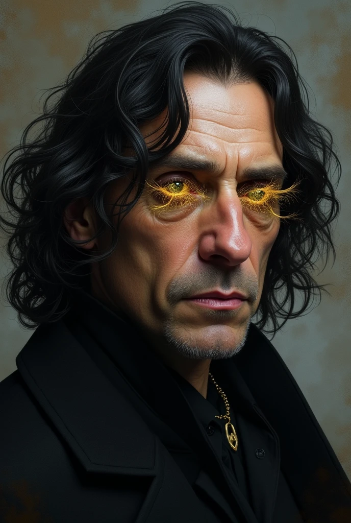 sirius black (tio do harry potter) with the eyelashes (you give hair to the eyelids) golden