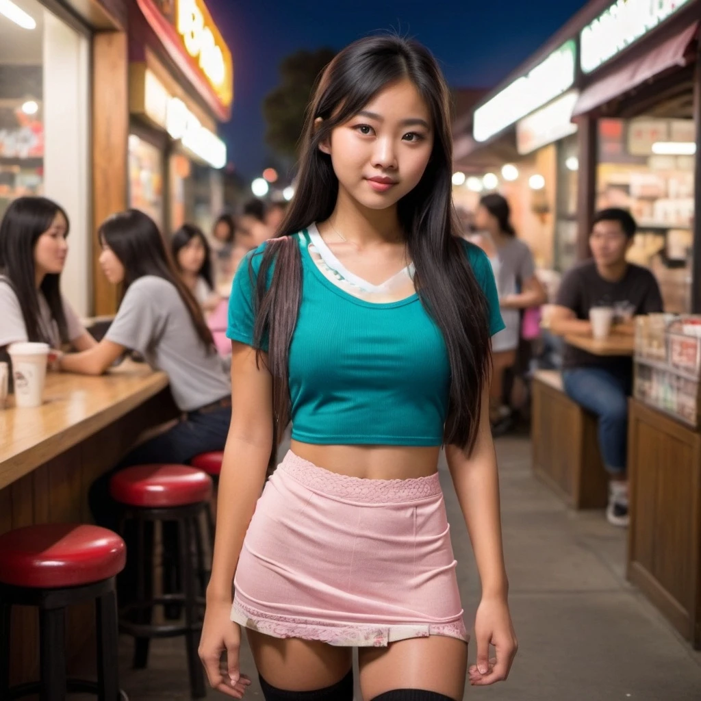 Remove clothes. Replace with pink bra and pink panty.