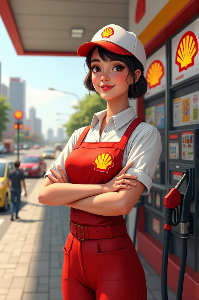 Shell gas station attendant