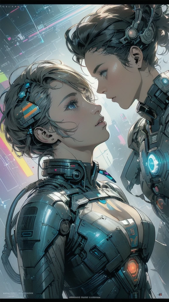 (((masterpiece, highest quality))),(((solo:1.2))),(((1girl:1.2))),32k wallpaper, very detailed, poster, vintage science fiction,(((((geometric cinematic movie poster))))), ((((bauhaus)))),(((abstract))),((((mid century modern)))),(((((portfolio))))),(((((Close-up))))),(((((bust up))))),((((more various angle)))),(((highlight))),(((complete. detailed face))),(((Extremely talented))),(((most complecated machine))),(((Overall colorfully))),((((((Absolutely simple background)))))),(((((detailed futuristic machine))))),(((Cleavage))),(((marvel super heroes))),(((rainbow color scheme)))