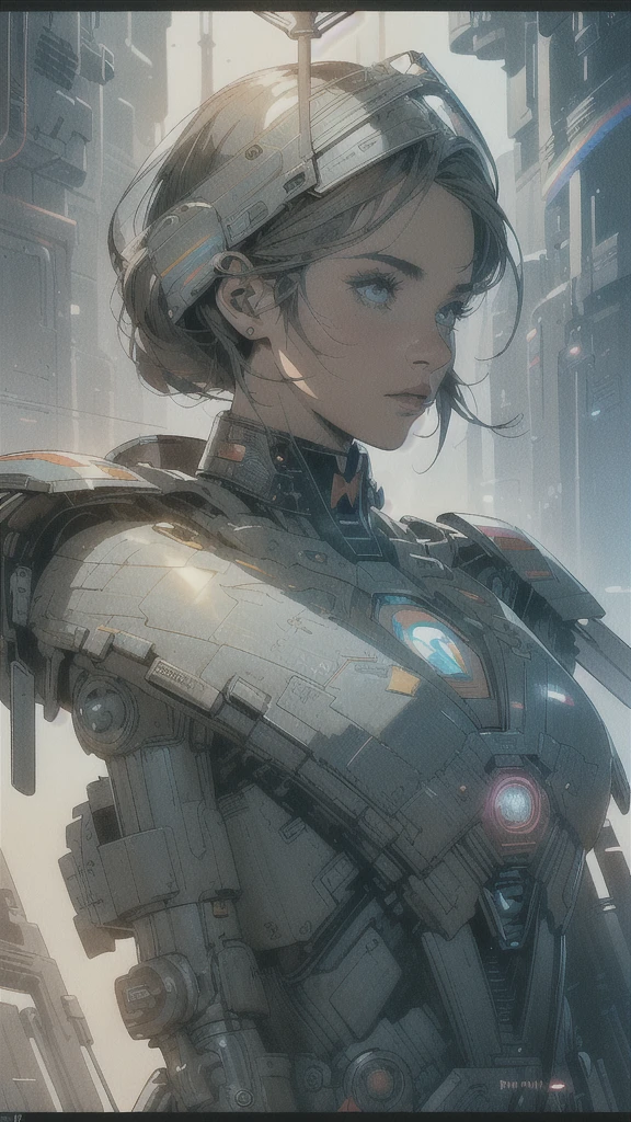 (((masterpiece, highest quality))),(((solo:1.2))),(((1girl:1.2))),32k wallpaper, very detailed, poster, vintage science fiction,(((((geometric cinematic movie poster))))), ((((bauhaus)))),(((abstract))),((((mid century modern)))),(((((portfolio))))),(((((Close-up))))),(((((bust up))))),((((more various angle)))),(((highlight))),(((complete. detailed face))),(((Extremely talented))),(((most complecated machine))),(((Overall colorfully))),((((((Absolutely simple background)))))),(((((detailed futuristic machine))))),(((Cleavage))),(((marvel super heroes))),(((rainbow color scheme)))