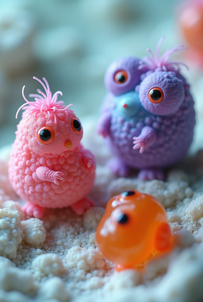 Microbe Resin Figures
