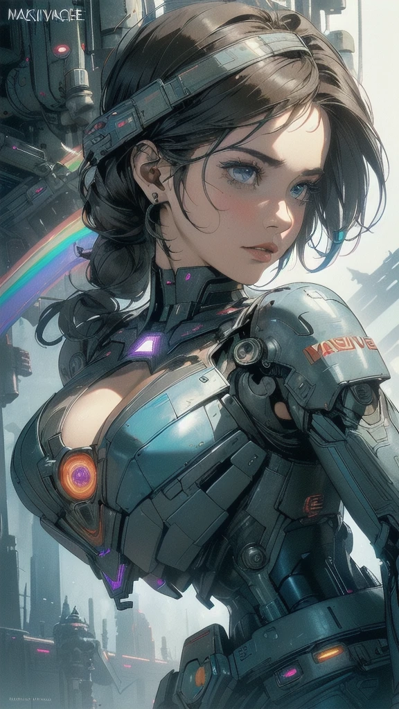 (((masterpiece, highest quality))),(((solo:1.2))),(((1girl:1.2))),32k wallpaper, very detailed, poster, vintage science fiction,(((((geometric cinematic movie poster))))), ((((bauhaus)))),(((abstract))),((((mid century modern)))),(((((portfolio))))),(((((Close-up))))),(((((bust up))))),((((more various angle)))),(((highlight))),(((complete. detailed face))),(((Extremely talented))),(((most complecated machine))),(((Overall colorfully))),((((((Absolutely simple background)))))),(((((detailed futuristic machine))))),(((Cleavage))),(((marvel super heroes))),(((rainbow color scheme)))