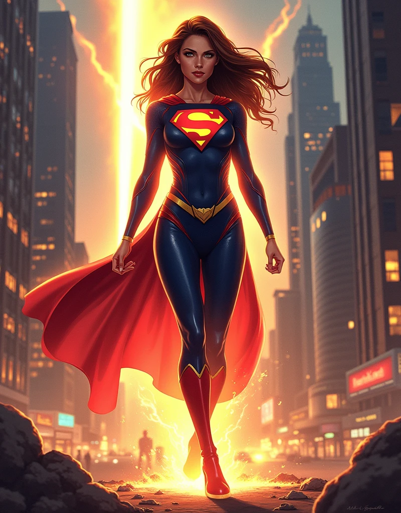 LOIS LANE BECAME SUEPRWOMAN AFTER COMING INTO CONTACT WITH A GIANT GLOWING METEOR