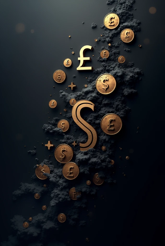 The Wallpaper should have elements such as Famous Currency symbols like USdollar,yen,rupee,British pound and many more. The Wallpaper should be made For dark themeed Mode Setting.