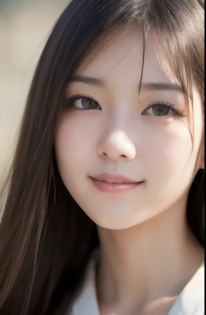 best quality, face focus, soft light, ultra high res, (photorealistic:1.4), RAW photo,(Shinozaki Ai), white skin, kawaii,
1 Japanese girl, solo, cute, smile, (pupil, lights in the eyes), detailed beautiful face, Medium-sized breasts,(high resolution detail of human skin texture),(long hair),(portrait), upper body, white traditional kimono