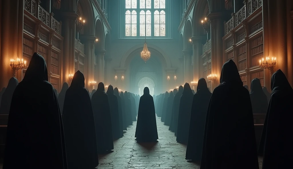 8k、(number々の賞を受賞したmasterpiece、Incredible detail、Texture、Maximum details), (summoning magic),(Angkor Wat at night (Angkor Wat) - Cambodia), (dark organization)arafed image of a group of people in a church with candles,lit candle, dark cinematic concept art, elegant cinematic fantasy art, photorealistic dark concept art, by Beeple, dark robes, wojtek fus, gothic epic library concept, gothic epic library, epic cinematic concept art, dark concept art, Beeple and mike winkelmann, symmetrical epic fantasy art, High resolution, masterpiece, Highest quality, Intricate details, Very detailed, Clear focus, practical skin texture, texture, Shot with Canon, 85mm, Shallow and deep, Kodak Vision Color, Exactly, Very detailed, photograph_\(Extremist\), photographpractical, practical, Post-processing, Maximum details, Roughness, Real Life, Extremist practical, Photorealism, photographgraphy, 8K Ultra HD, photographgraphy