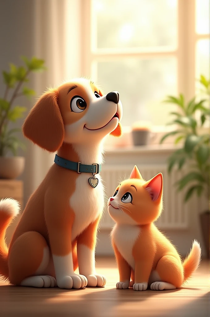 a dog and a cat