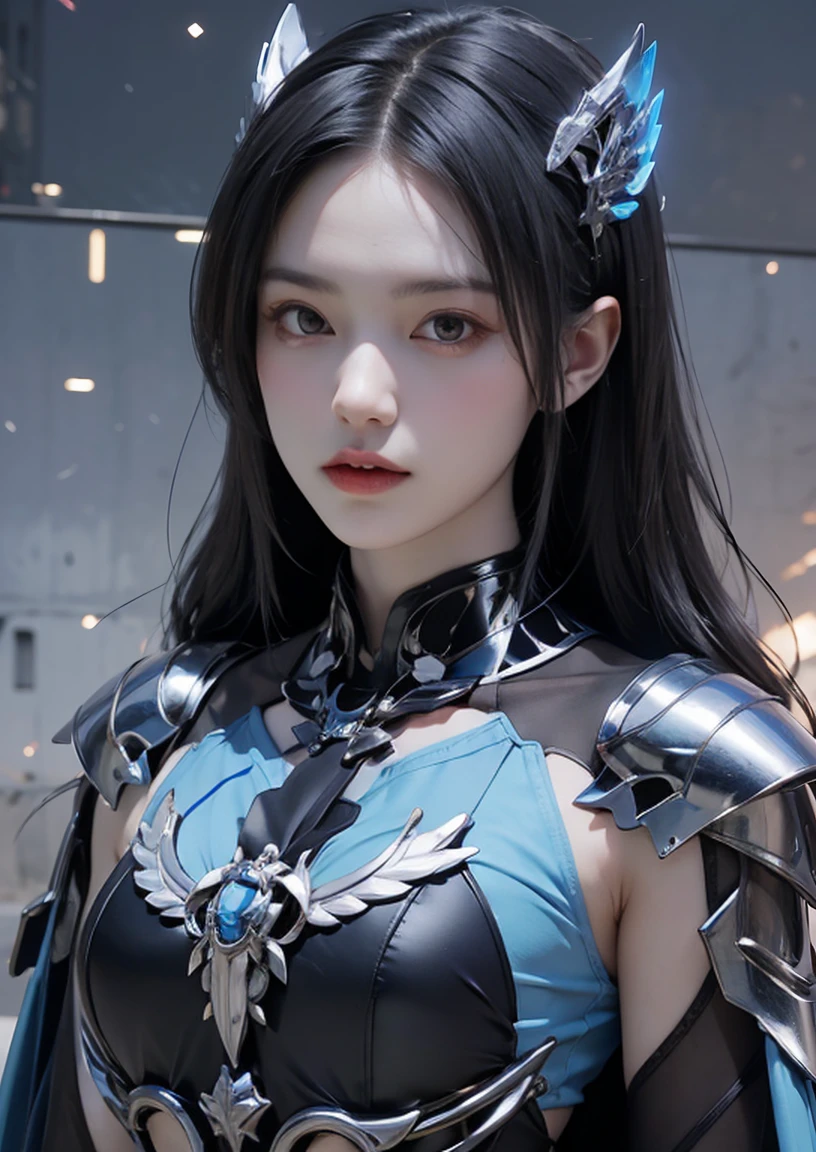 One is wearing armor、Close-up of woman holding, Girl in mecha network armor, WLOP. Science Fiction, Cyberpunk anime girl mecha, WLOP. 4K, Unreal Engine Rendering + goddess, mechanized valkyrie girl, 3D Rendering Character Art 8k, Beautiful angel girl, ross tran and WLOP, Ross Tran 8k
