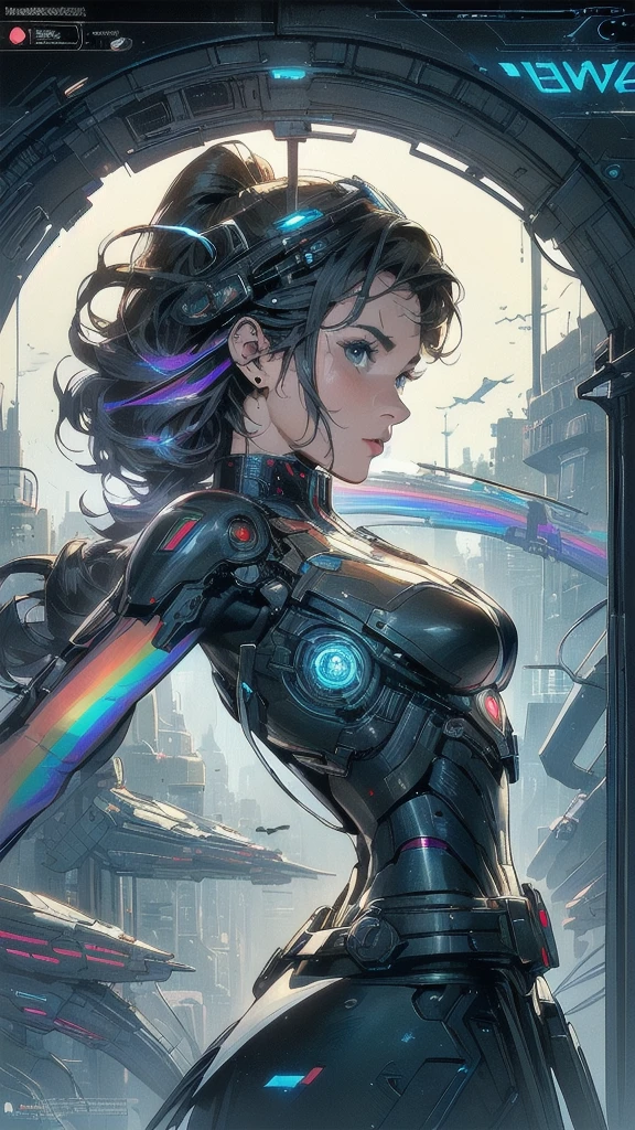 (((masterpiece, highest quality))),(((solo:1.2))),(((1girl:1.2))),32k wallpaper, very detailed, poster, vintage science fiction,(((((geometric cinematic movie poster))))), ((((bauhaus)))),(((abstract))),((((mid century modern)))),(((((portfolio))))),(((((Close-up))))),(((((bust up))))),((((more various angle)))),(((highlight))),(((complete. detailed face))),(((Extremely talented))),(((most complecated machine))),(((Overall colorfully))),((((((Absolutely simple background)))))),(((((detailed futuristic machine))))),(((Cleavage))),(((marvel super heroes))),(((rainbow color scheme)))