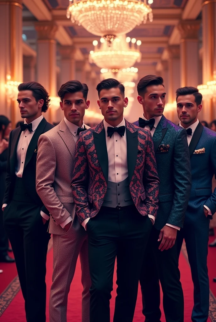 Blue gay men&#39;s look for a gemstone themed gala