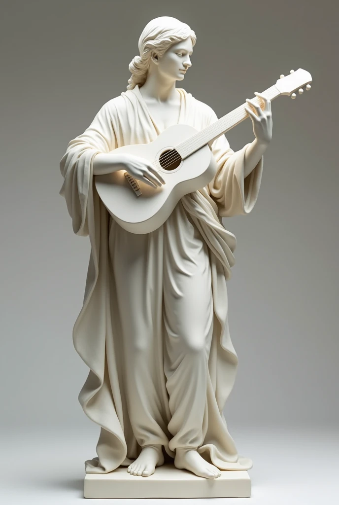 marble statue with guitar