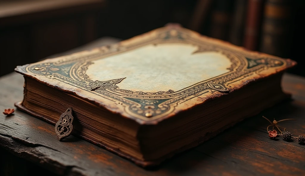 (Photorealism:1.2), ANCIENT BLANK BOOK ATTRACTS ATTENTION, aesthetic, ISLAMIC NUANCE,