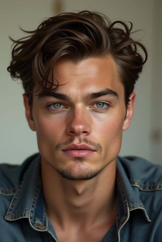 19 year old man with traits similar to Leonardo DiCaprio 