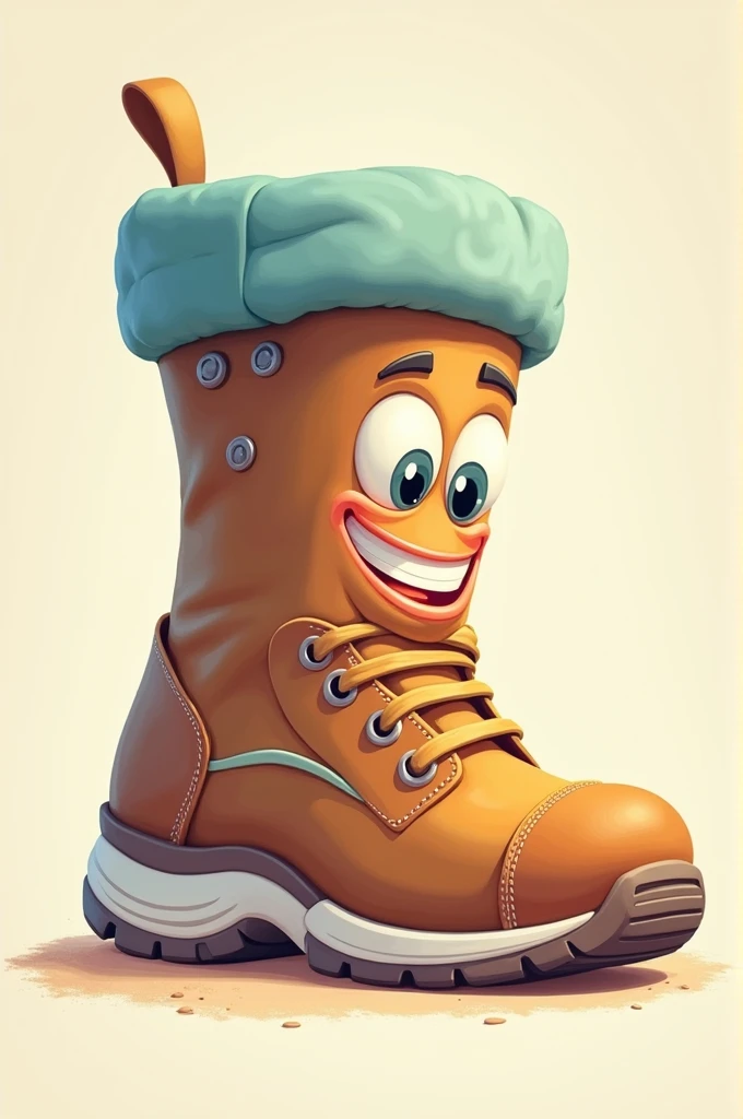 Generate a 1 big shoe thats has eyes smiling