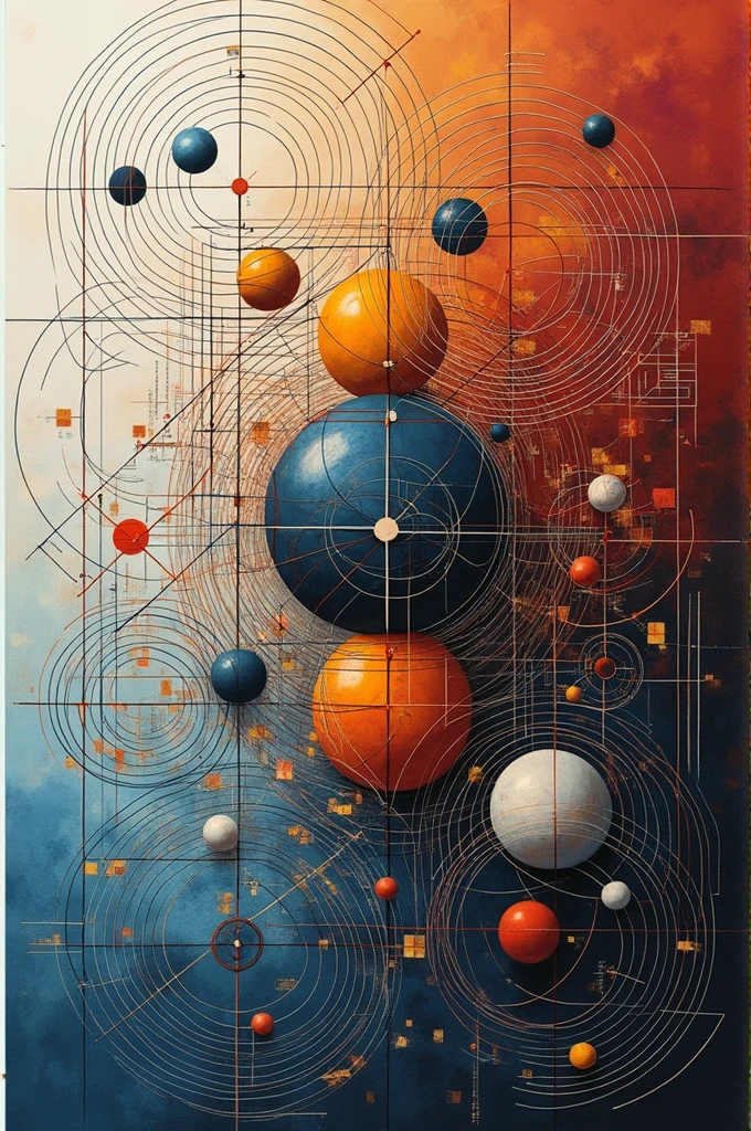 I am the most complex painting of lines of circles that exists. I am a work of art. , The message I want to convey is that mathematics is also real art, very real. , 48k rules of composition the latest techniques in image creation