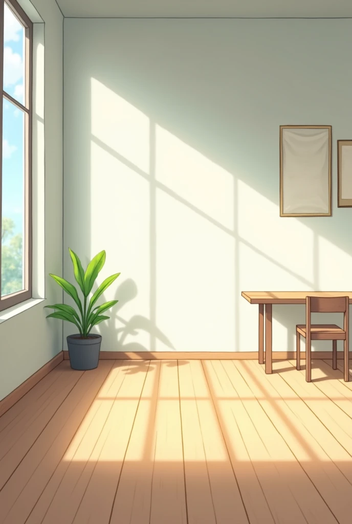 An empty room in anime style