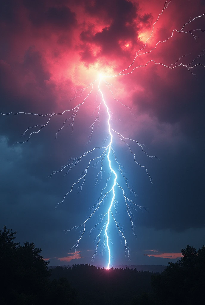 a dramatic glowing red blue yellow white thunder, hyperrealistic, 4k, 8k, detailed, photorealistic, dramatic lighting, dynamic composition, ultra-detailed, hyper-realistic, volumetric lighting, cinematic, intense colors, dramatic angles, masterpiece, highly detailed, intricate details, photo-realistic, realistic, hyper-realistic, glowing, neon, electric, dynamic, cinematic, dramatic, intense, vibrant, vivid, luminous, iridescent, radiant, mesmerizing, captivating, hypnotizing, stunning, breathtaking, awe-inspiring, epic, grand, majestic, colossal, thunderous, powerful, explosive, electrifying, otherworldly, supernatural, magical, mystical, surreal, dreamlike, fantastical, imaginative, visionary, futuristic, sci-fi, dark, moody, atmospheric, cinematic lighting