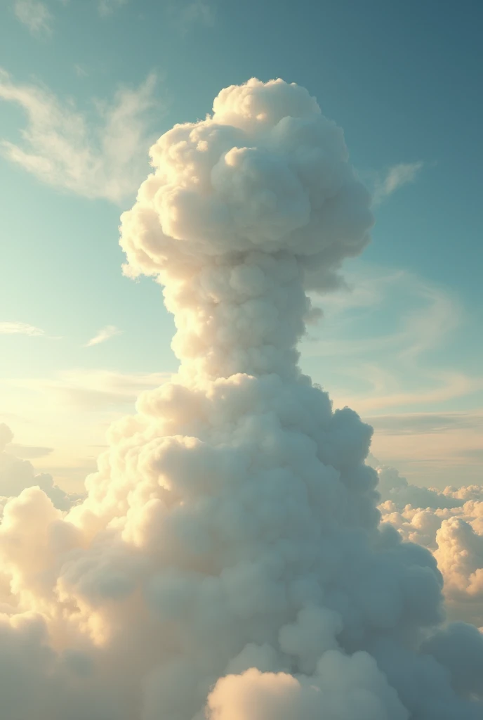 (8k masterpiece, best quality:1.3) Generate a captivating image of a cloud world suspended high in the sky. This ethereal realm should feature immense, billowing clouds that form both landscapes and structures, reminiscent of a dreamlike city among the heavens. The clouds should have varying textures and opacities, creating depth and intrigue in the scene. Sunlight filtering through the clouds should cast warm, inviting rays, and there should be hints of vibrant colors breaking through the white expanse. Emphasize the sense of wonder and tranquility in this surreal, weightless world where reality and imagination meld into a breathtaking vision, volumetric lighting, ray tracing, quixel meagascan, 3d render, cg9 studio, unreal engine 5, sub_surface scattering, huge filesize, absurdres,