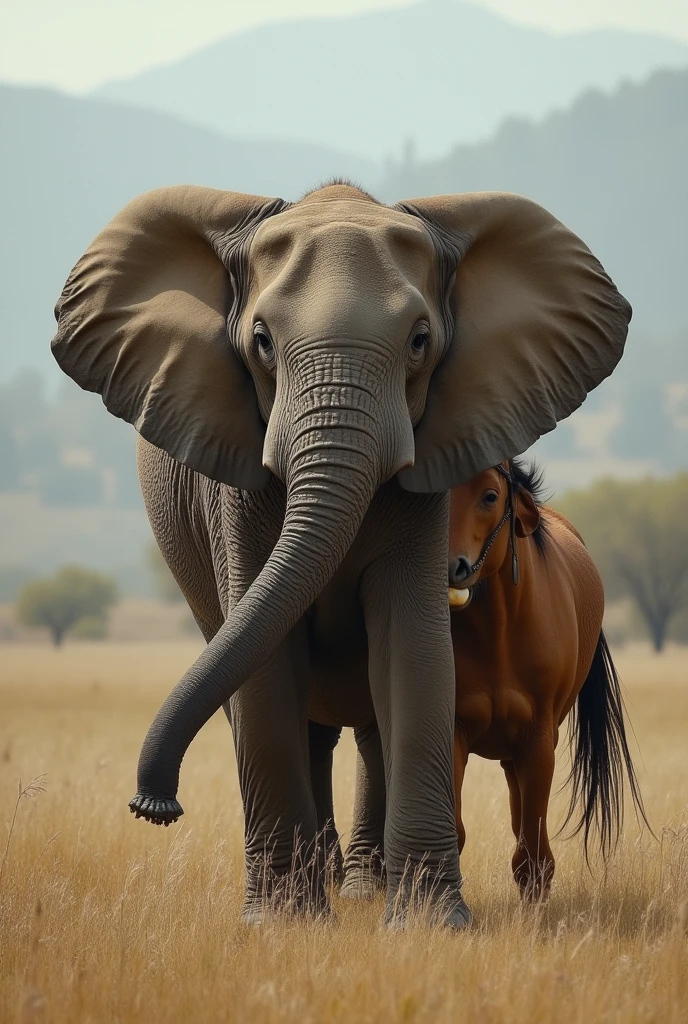 Horse fuck elephant 


