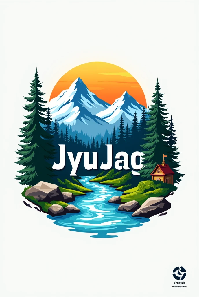 Logo for jyu Jaag production with uttarakhand's theam