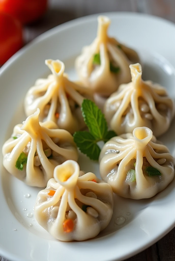 Classic Veg momo steamed in plate image of 300 x 300 pixels