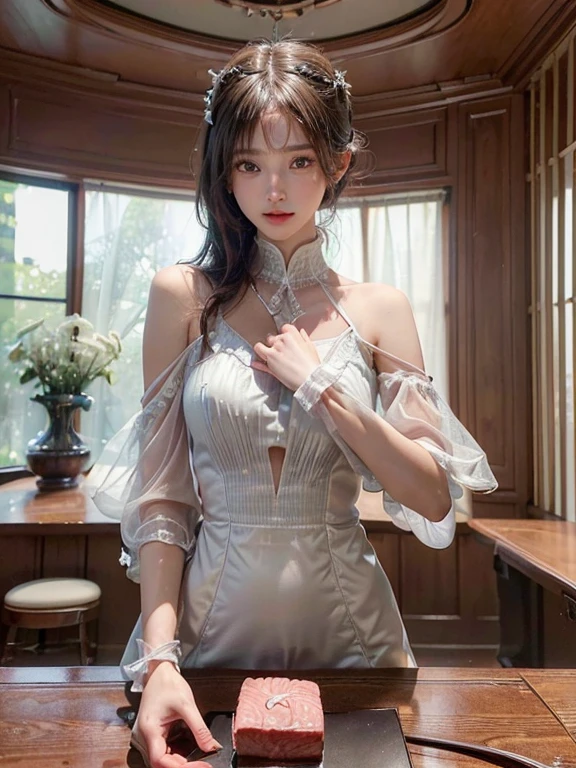 (As it is:1.6),アングルAs it is,((16K, masterpiece, RAW Photos, Highest quality,Ultra-high resolution, Realistic, Highly detailed CG integrated in 16K)), 8k, diamond,wallpaper, Written boundary depth,Beautiful Face:1.4,big, Beautiful double eyelids,Cinematic Light,Beautiful Face,(Detailed face),(Slender and cute woman:1.4),(20-year-old),(表情As it is:1.4),Close ~ eyes,(ポーズと肌の色と服装As it is:1.4),Accurate anatomy:1.4,((nsdw,naked,))