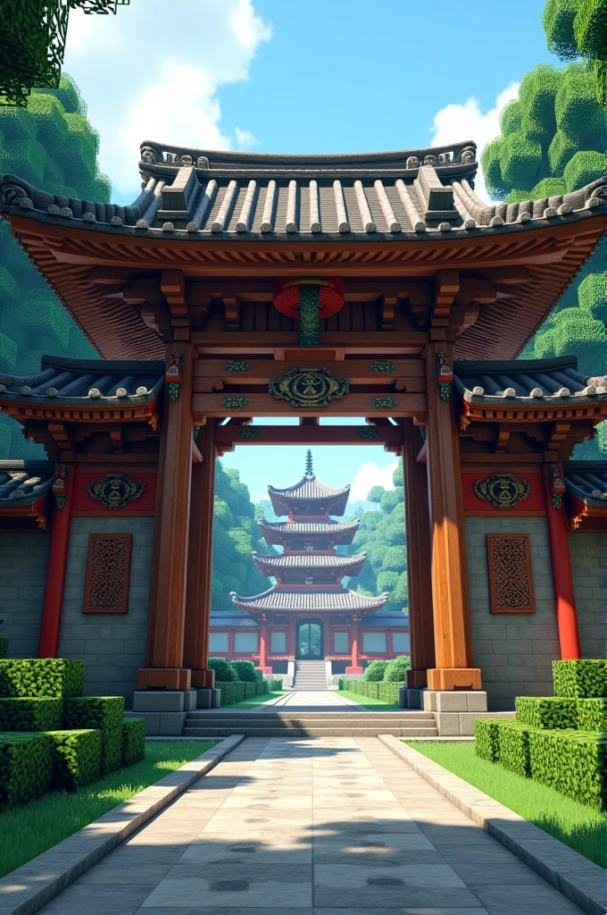 Minecraft Japanese Temple Gate