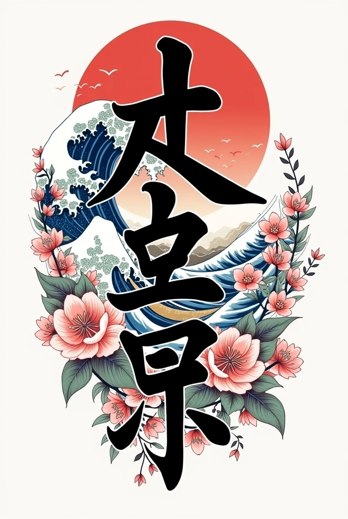 japanese tattoo design that reads "waifurama"