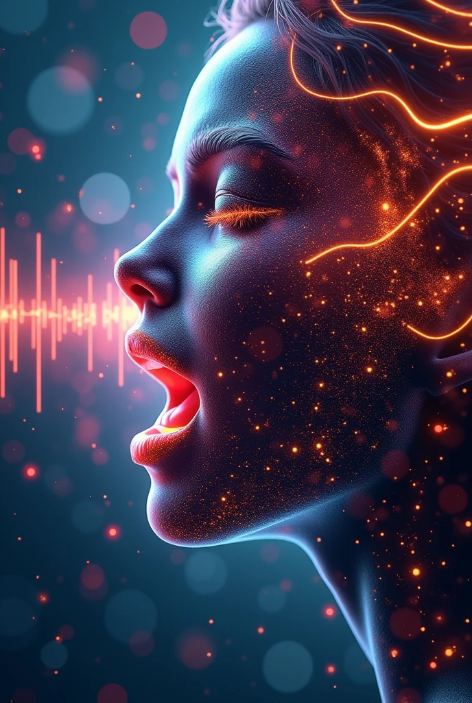 An image about the human voice but that shows how to adjust it to serve as a background