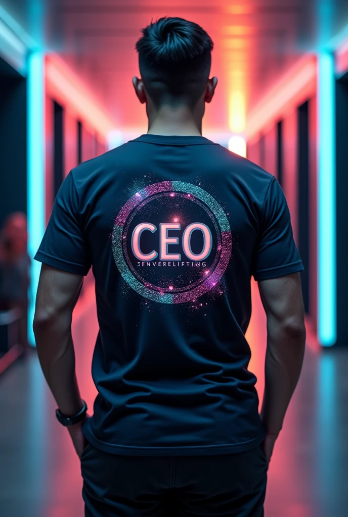 Create a design for our organization shirt our organization name is AISE we are entrepreneurs organizations please make aesthetic design and add some symbol of a ceo or boss and add a front and back print also