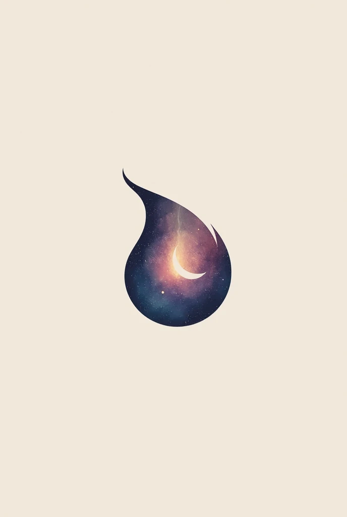 Flirty minimalist logo, unicolor, no letters, for company inspired by a galaxy