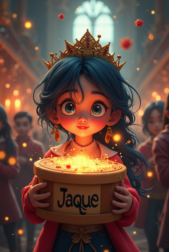 Generate me a spectacular image that says "Jaque we have a surprise for you. Are you ready??