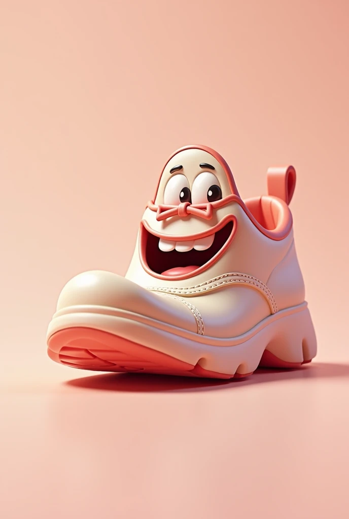 Generate a picture of smiling Shoe with eye