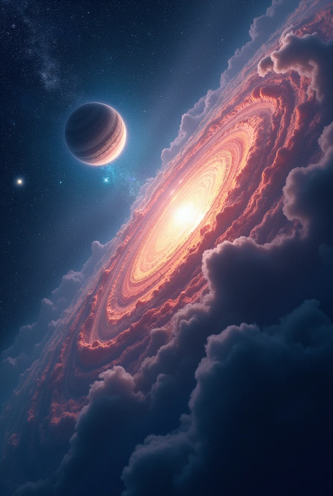 Poster related to space, fancy write some information about space on it. 