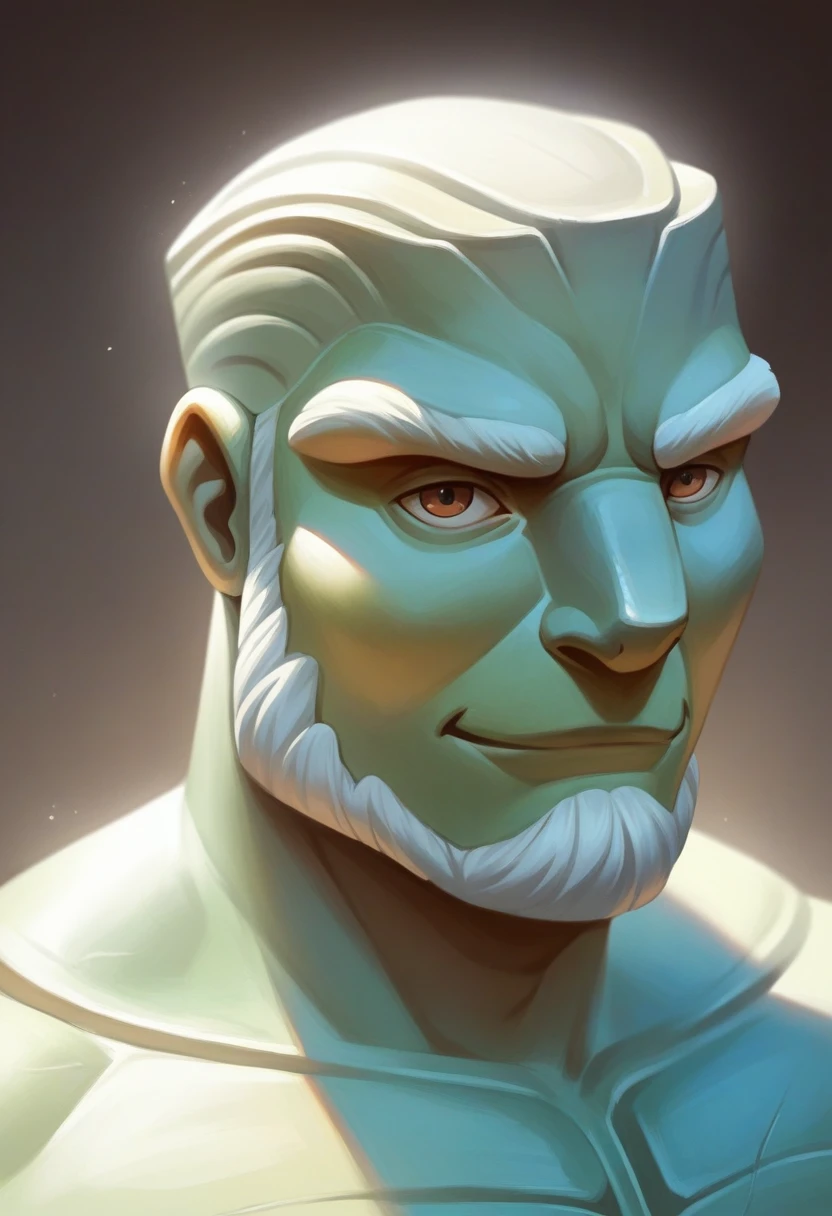 a close-up of a statue of a man with a beard, cinematic bust portrait, detailed digital 3d art, realistic 8k bernini sculpture, Michelangelo&#39;s artistic style, baroque vaporwave statue, bust portrait, stoic face, zbrush art, @ ZBrush, classical sculpture, high detailed digital art, 8k detailed art of high quality, digital sculptureA realistic Greek white marble statue of the thoughtful and courageous Aristotle, detailed wearing a ghostly toga, neutral background, temperamental, , photorrealistic, Thoughtful movie dinner, super detailed, hyper realist, glittering lights, 8 thousand Marcus Aurelius and Seneca 