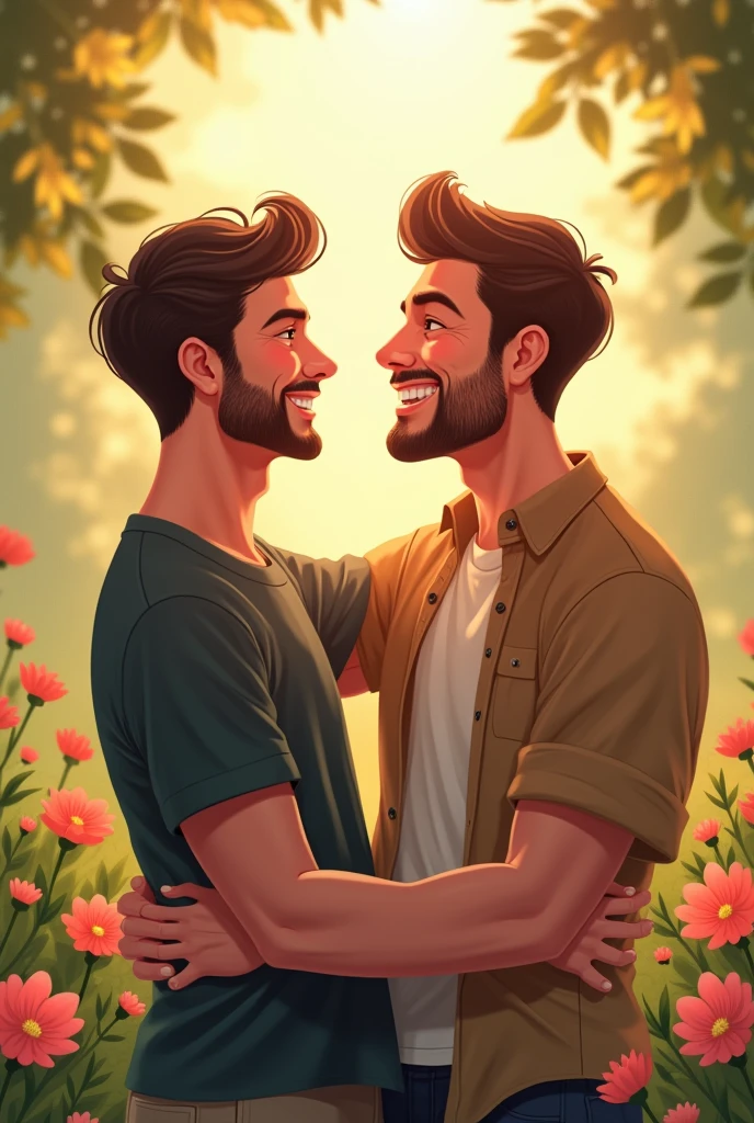 A beautiful and happy gay couple