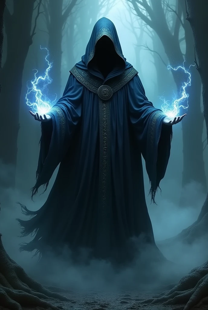 A wizard in dark robes