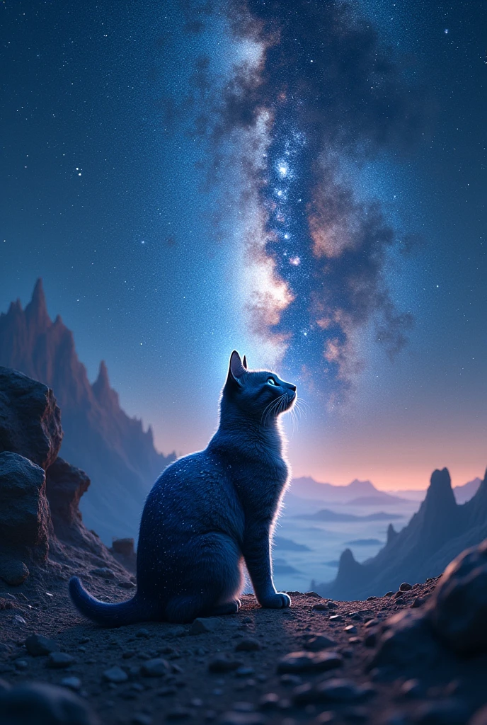 Cat capture milky way astrography 
