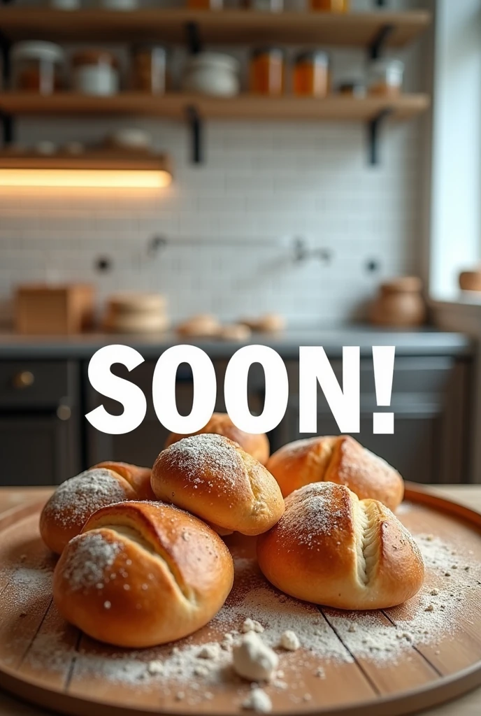 A bakery advertisement, featuring "Soon!"