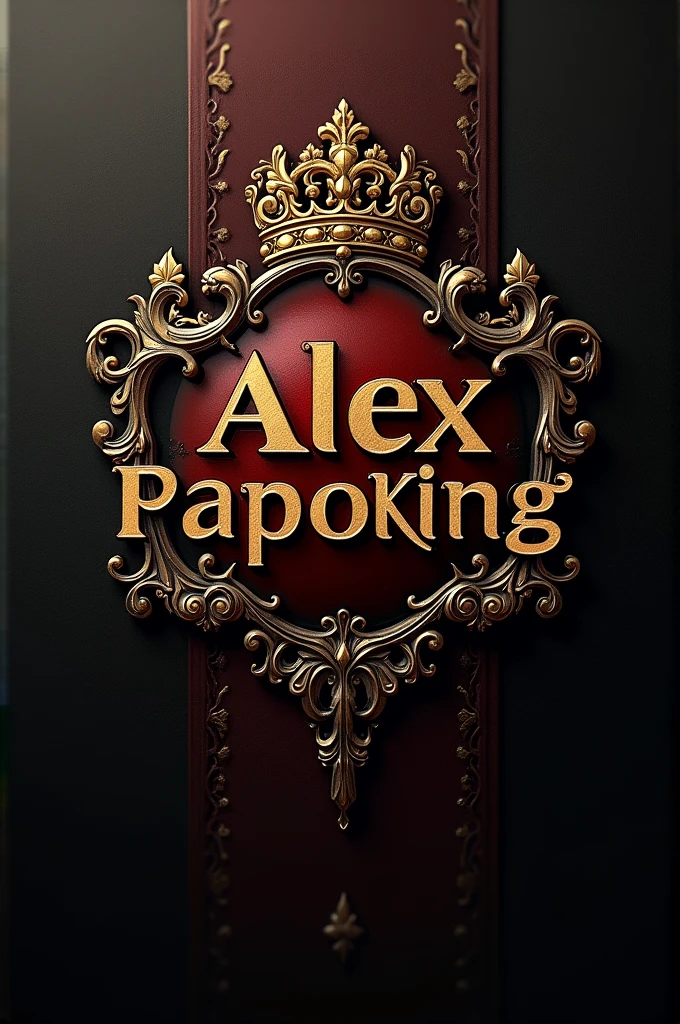 Generate a logo with the name of (Alex papo king)